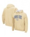Men's Gold Georgia Tech Yellow Jackets Arch and Logo Pullover Hoodie $25.85 Sweatshirt